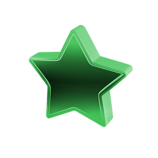 Star rating indicator showing user reviews for a reputable crypto platform